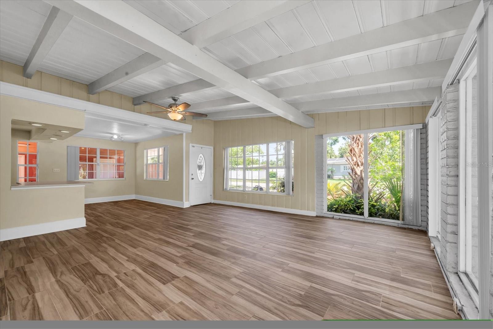 living room - front door