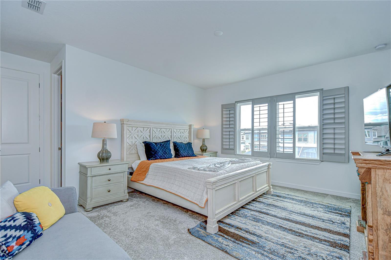 Primary suite with plantation shutters!