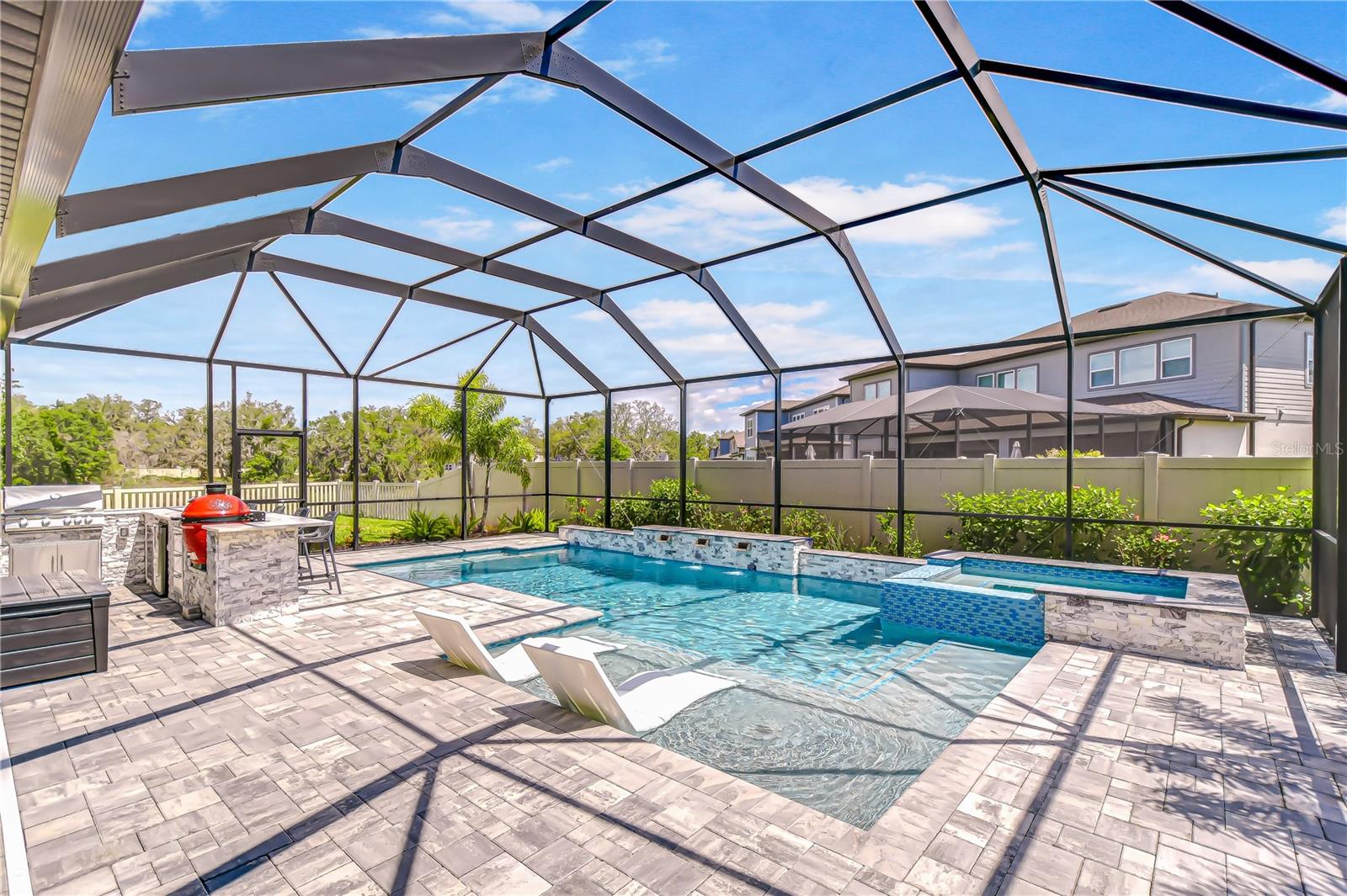 NEW heated saltwater pool with spa!