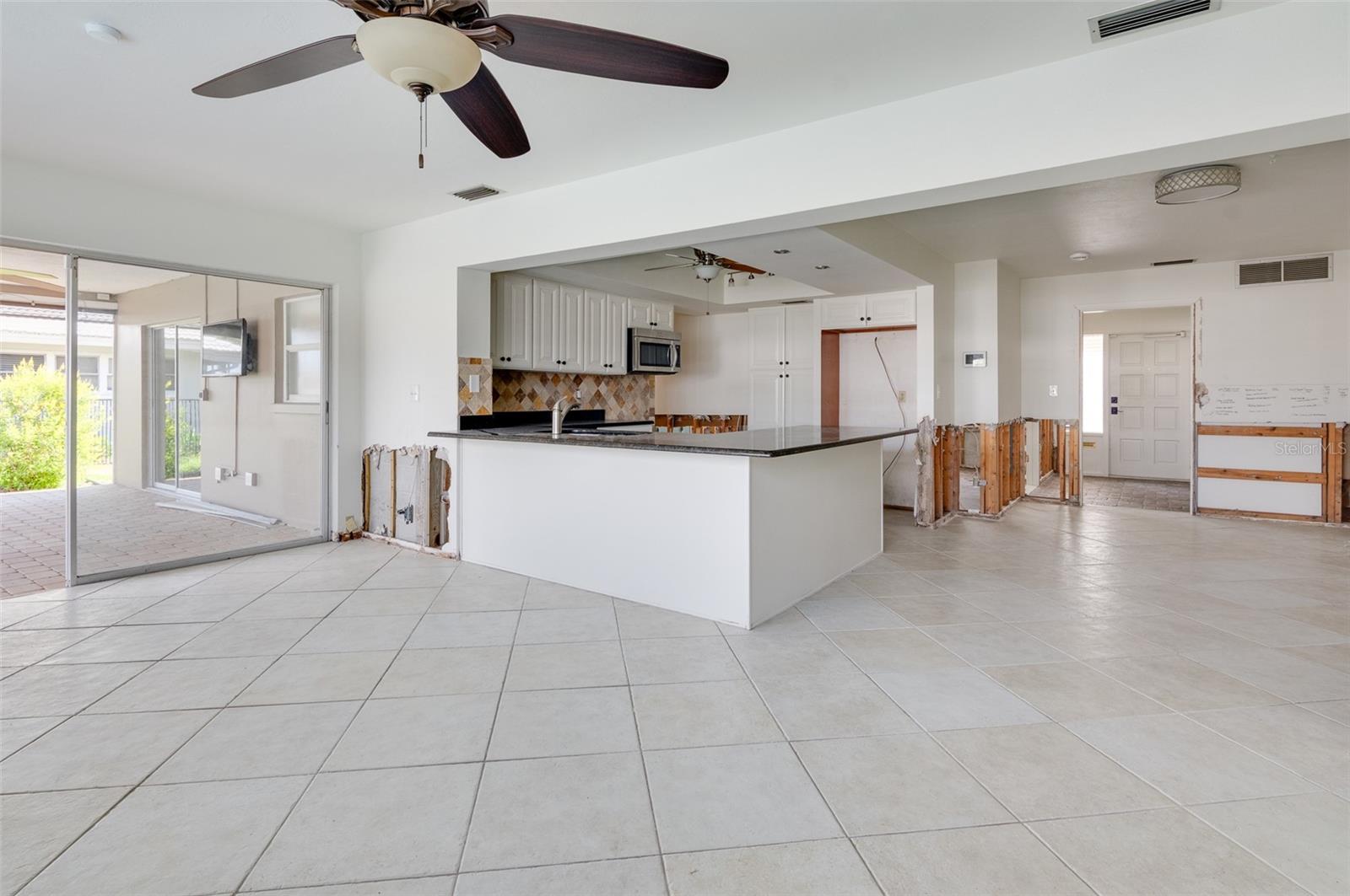 Family Room and Kitchen/Dining Room