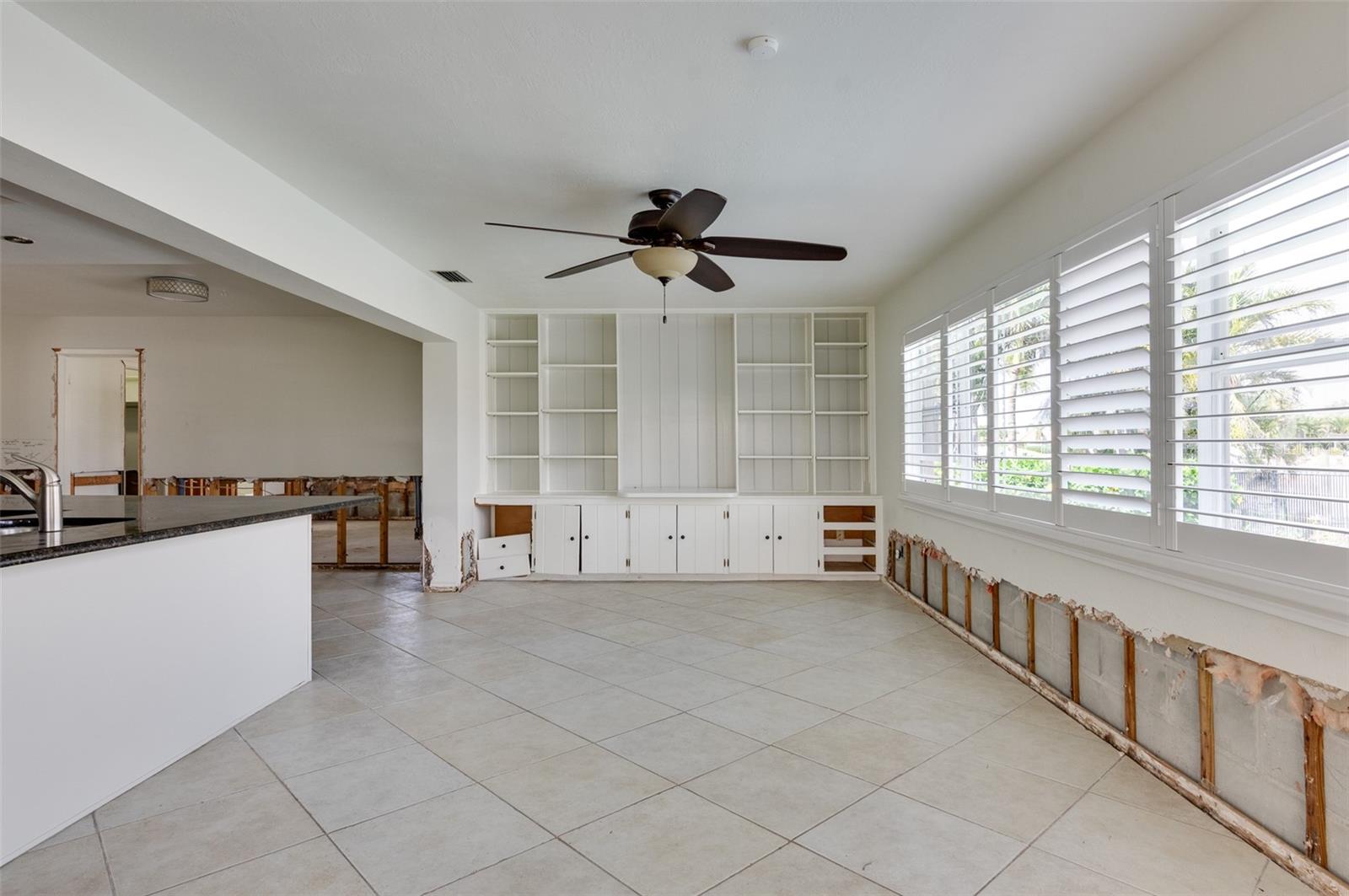 Family Room with Built-ins
