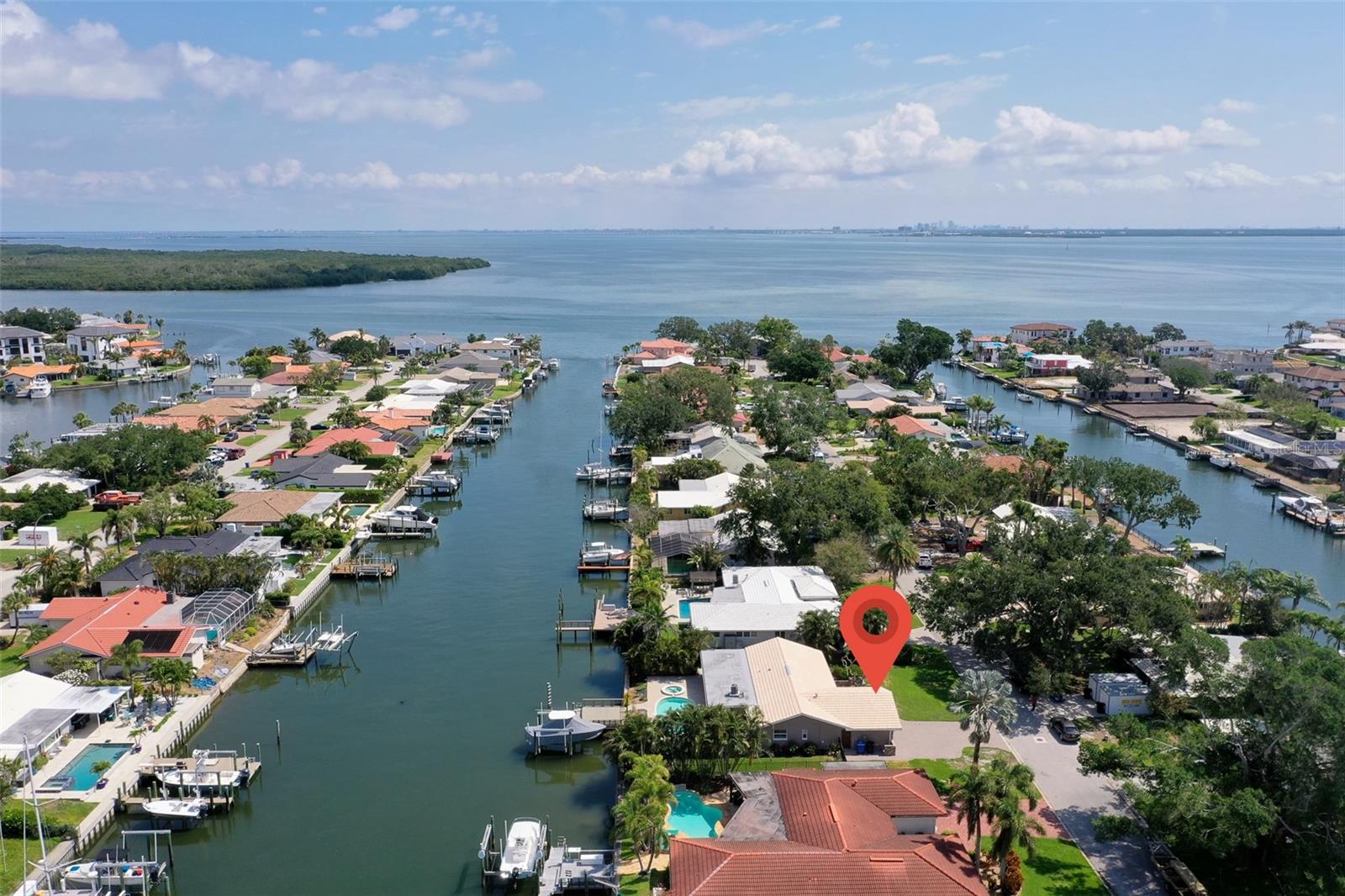 Aerial View North - Weedon Island and Downtown Tampa