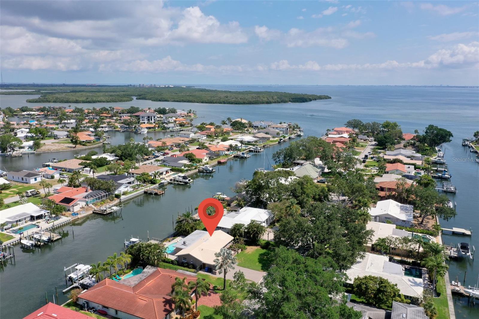 Aerial View North - Weedon Island Preserve
