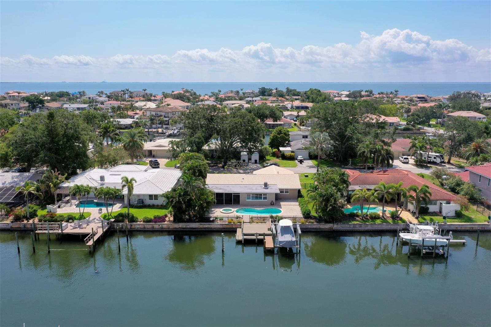 Aerial View East - Property and Tampa Bay