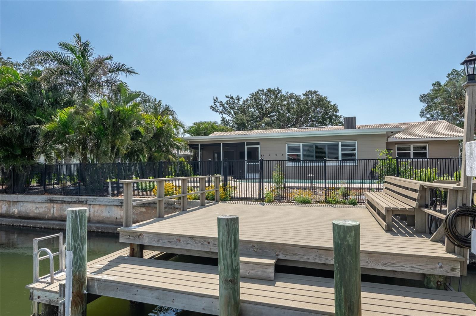 Composite Dock and House View