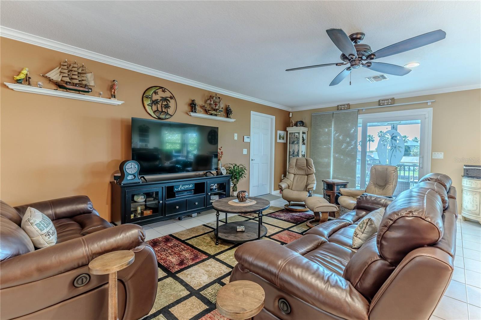 Sliding Glass Doors out to the Porch
