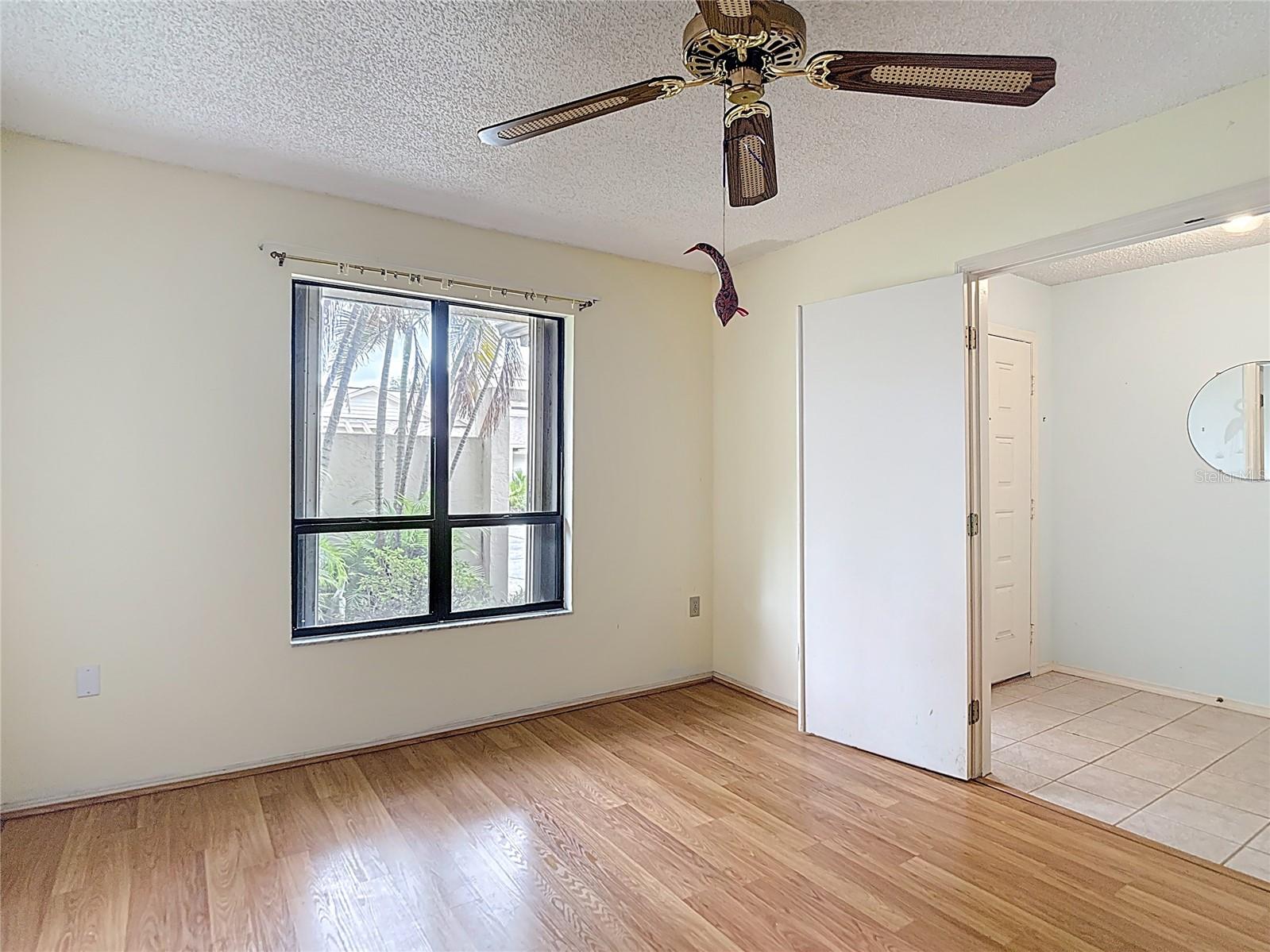 Office with double french doors