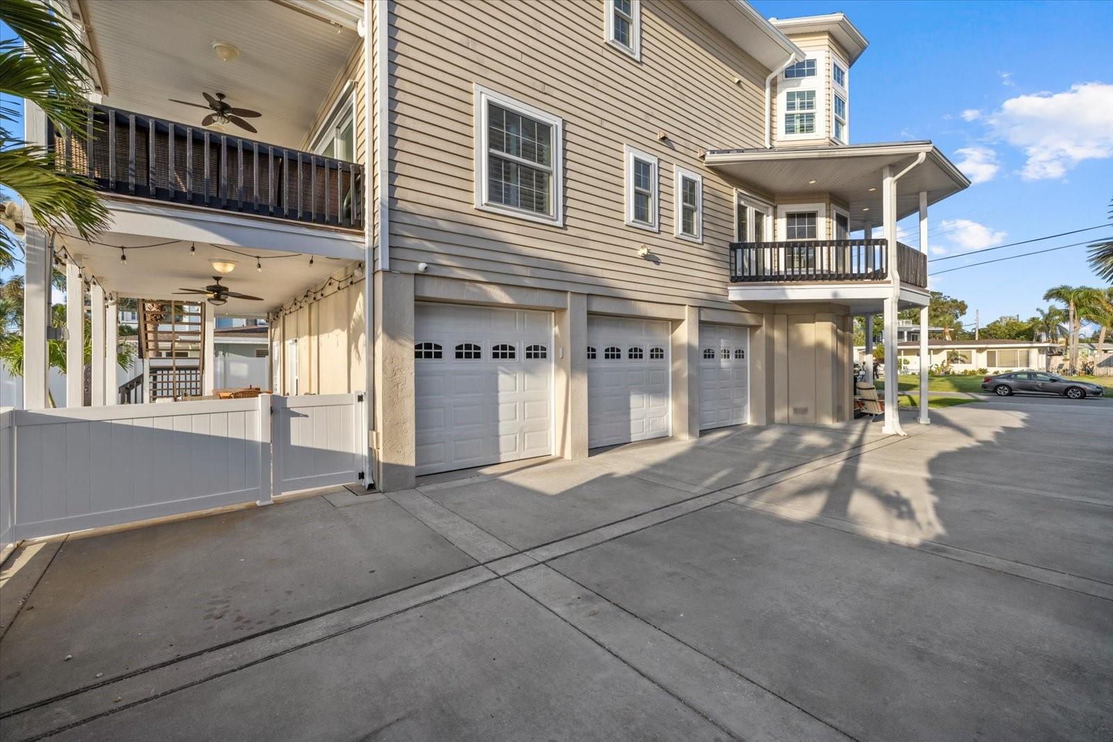 3 car garage