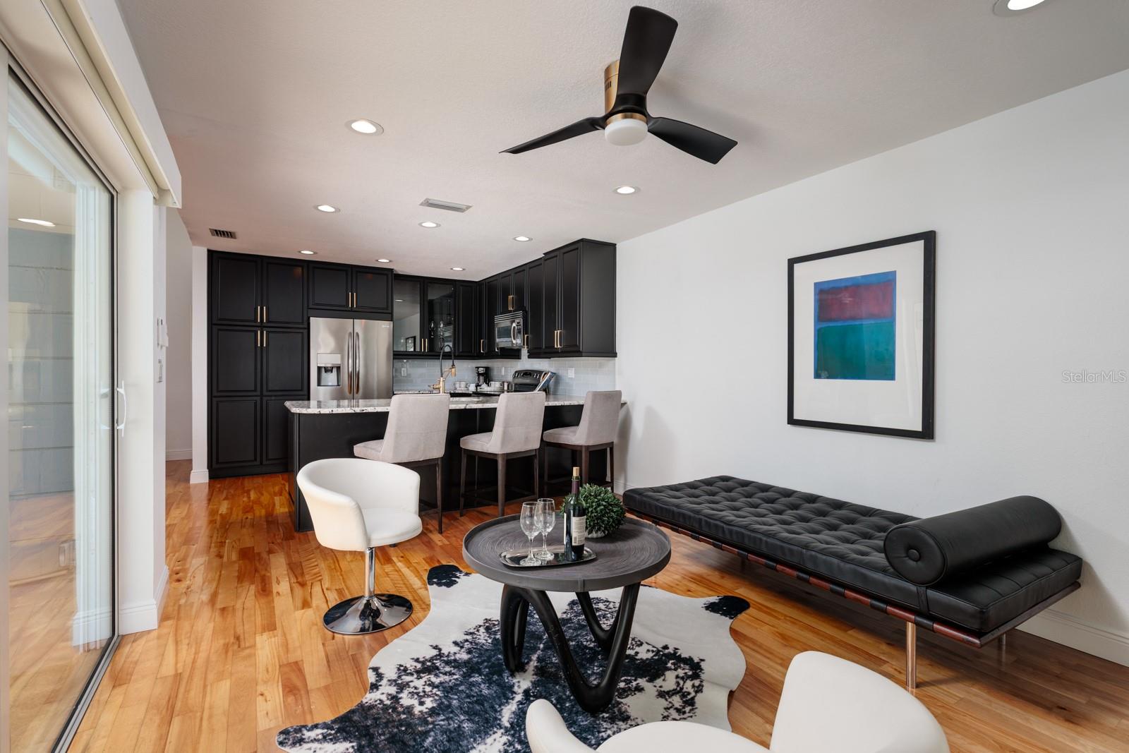 Family Room Off Pool/Patio into Kitchen Creates Great Flow for Living and Entertaining!