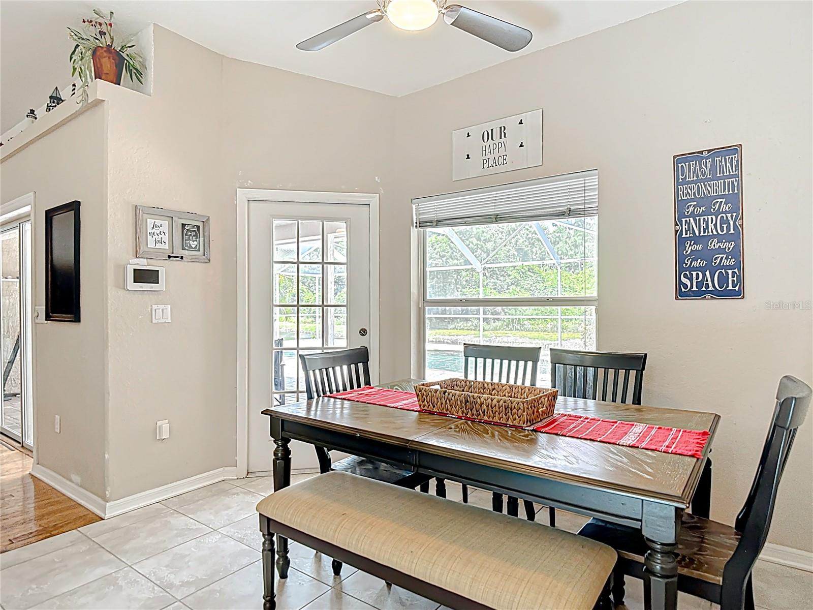 Casual Dining Area with beautiful view