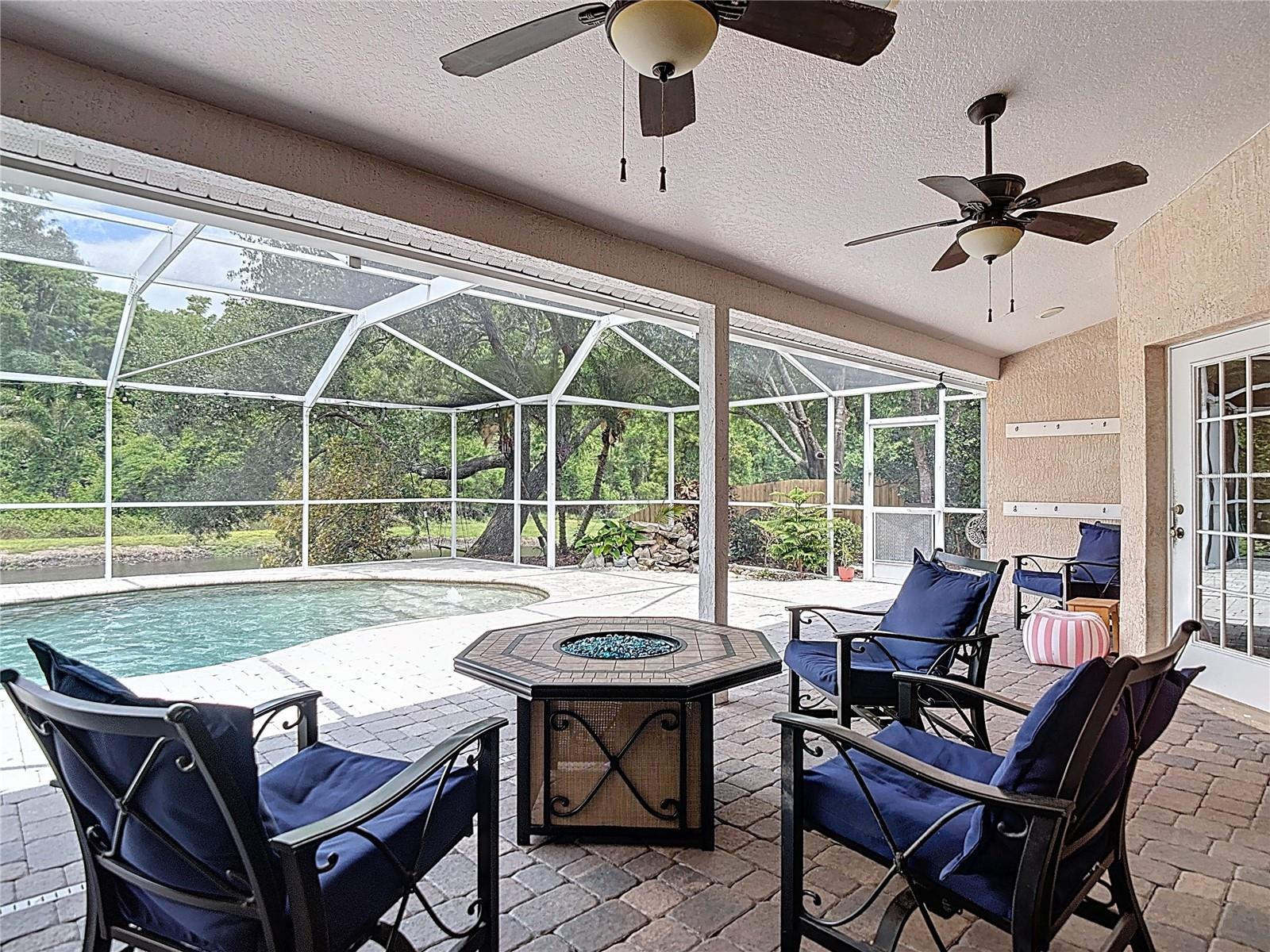 Outdoor Living and Pool Area - Pond & Conservation Views
