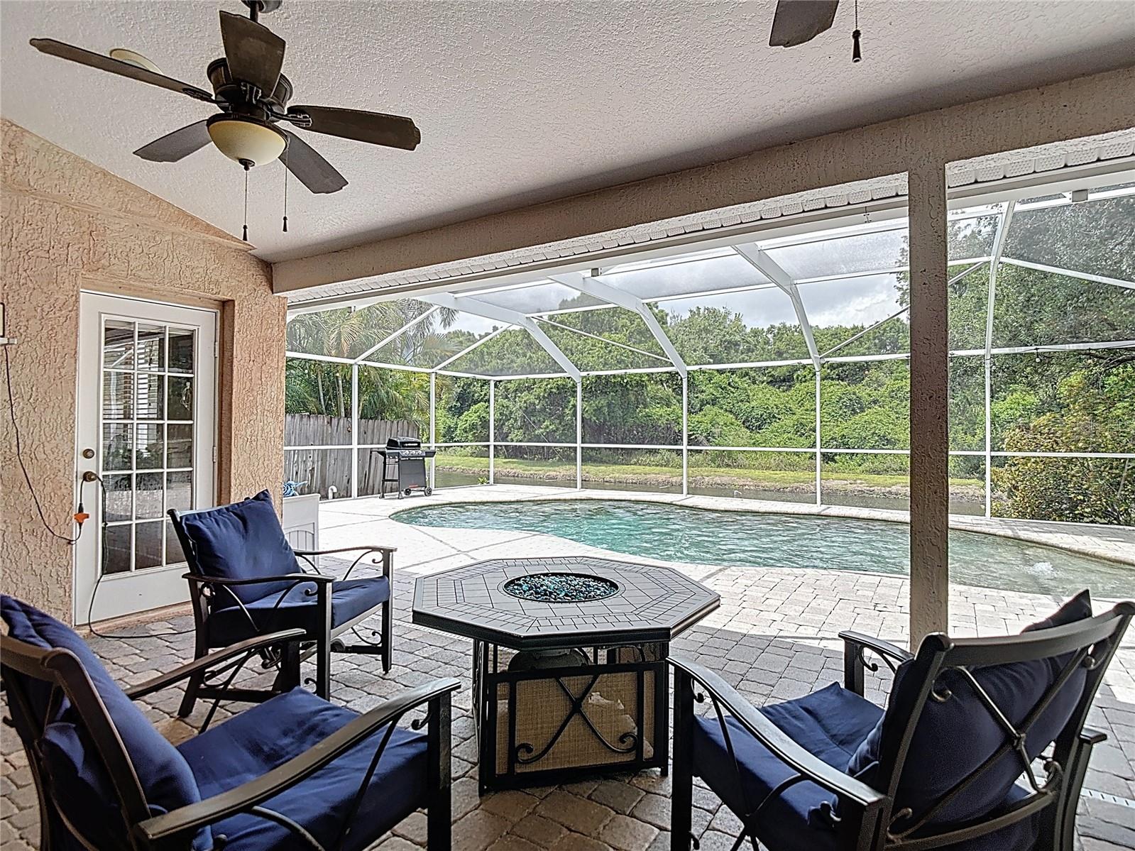 Outdoor Living and Pool Area - Pond & Conservation Views