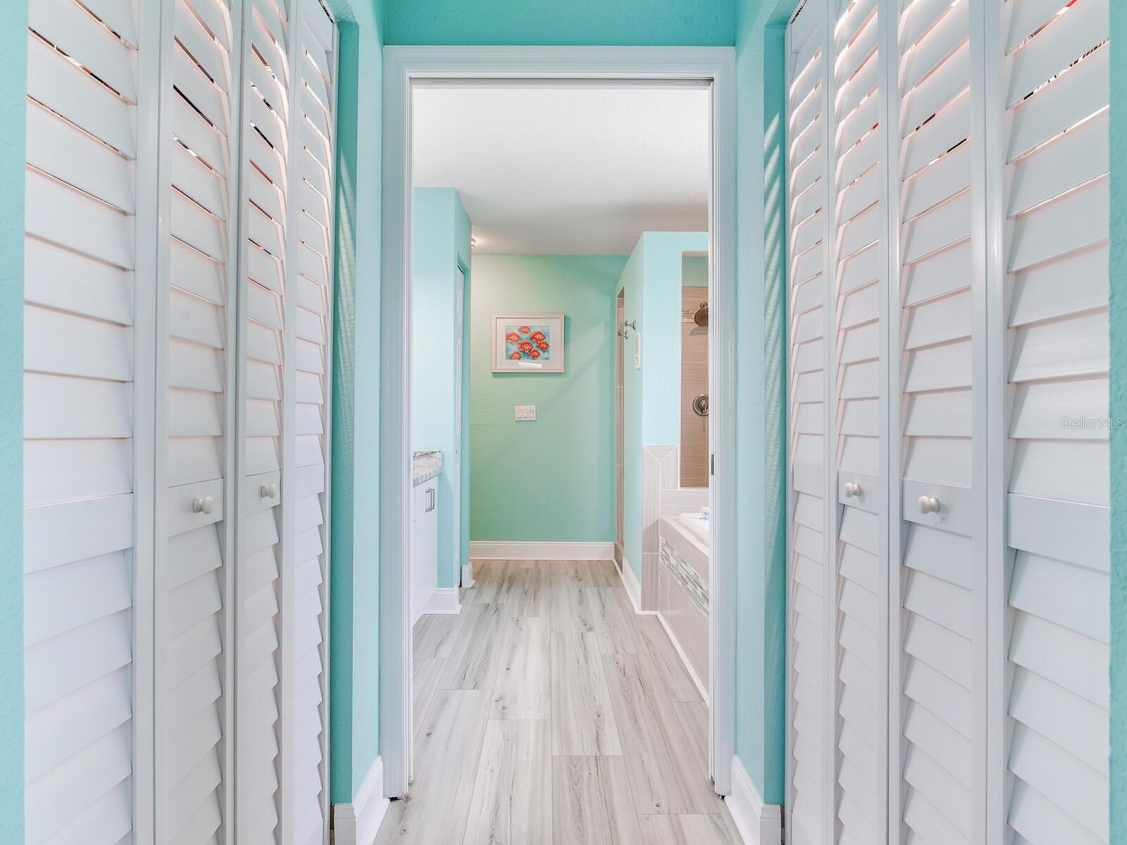His and Hers closets