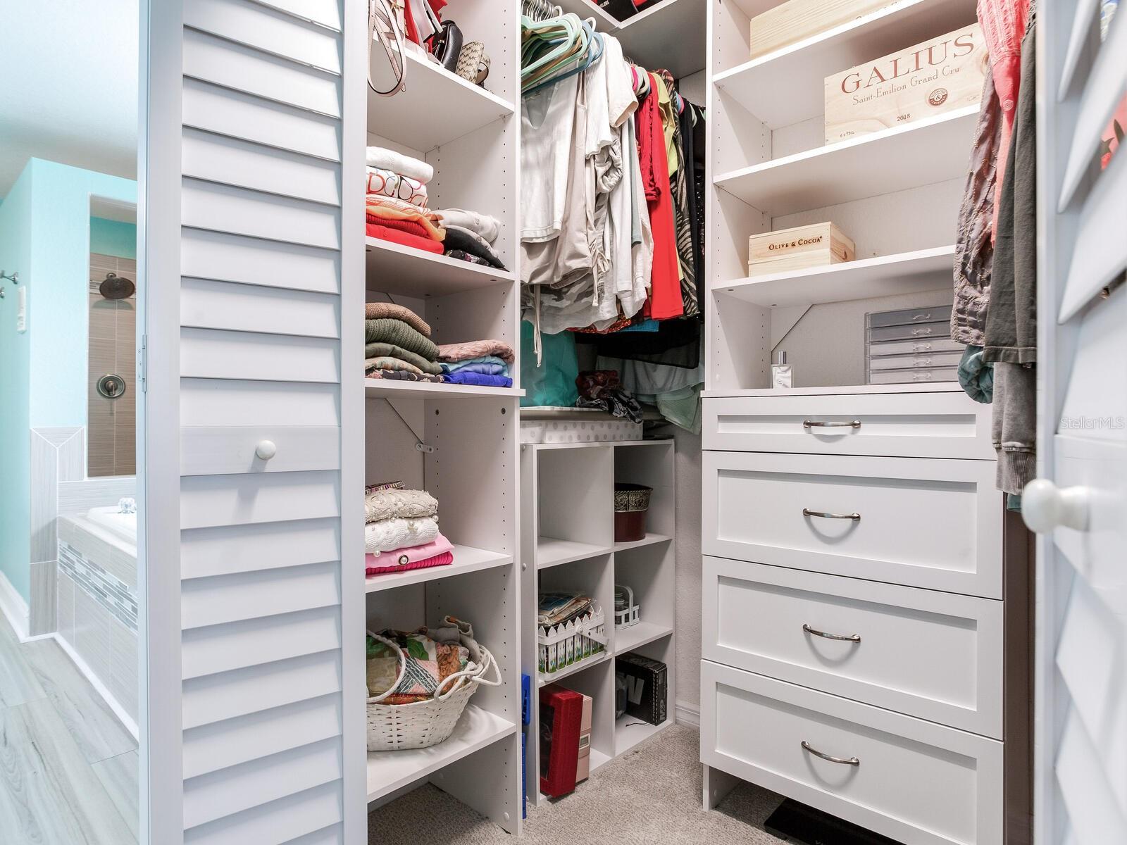 His and Hers closets