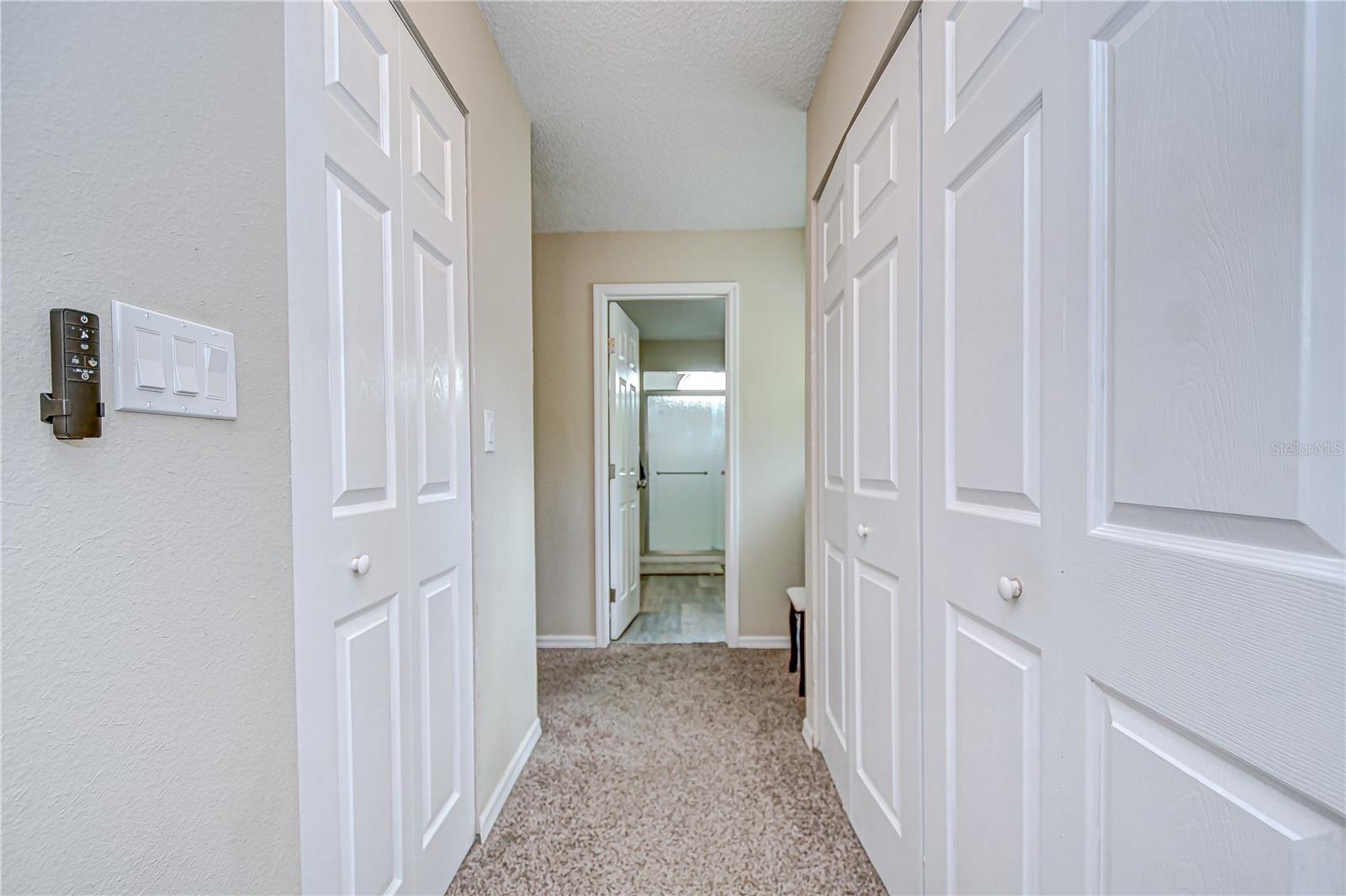 Double closets, one being a walk-in!