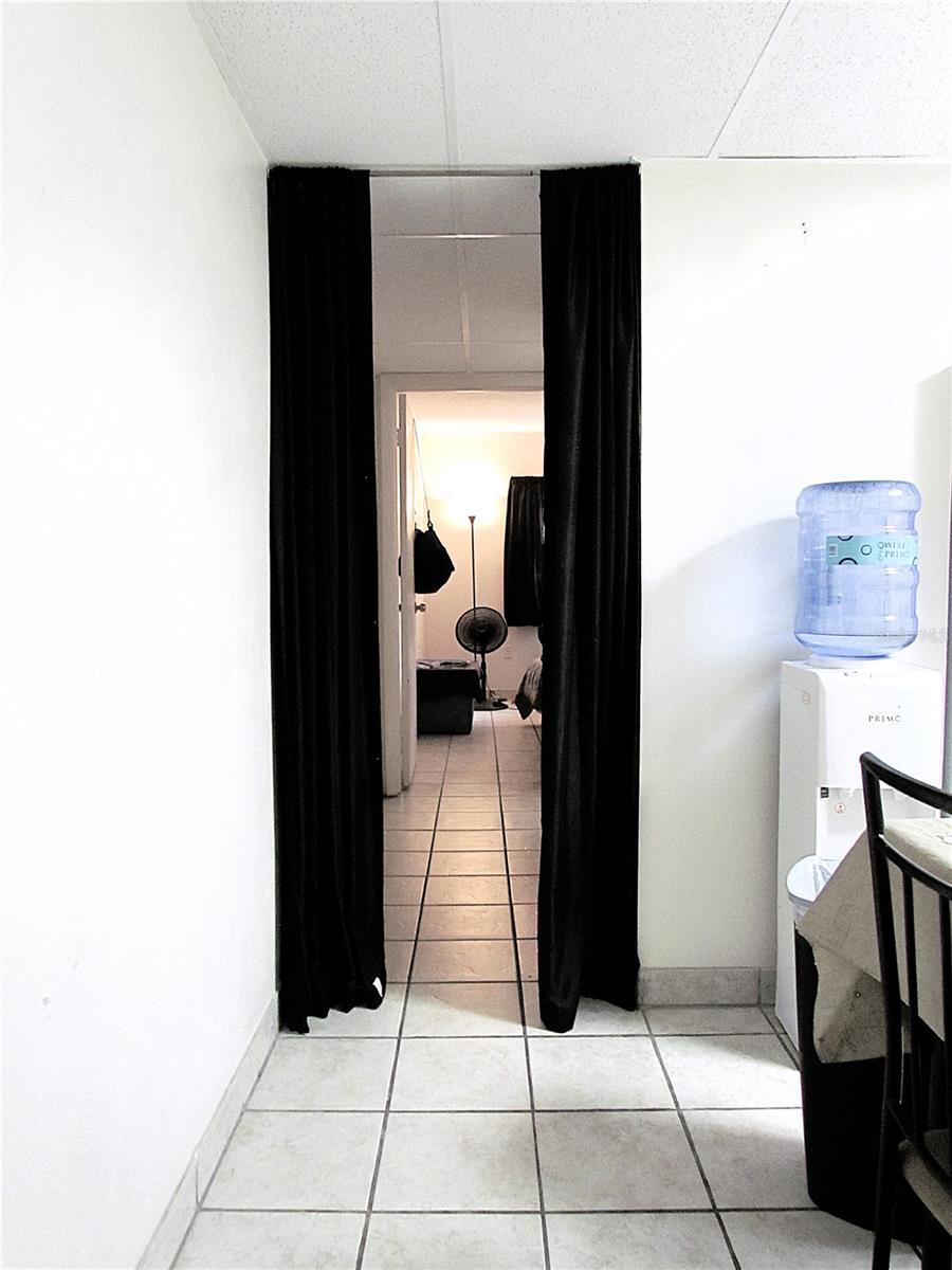 HALLWAY LEADING TO THE BEDROOM & BATHROOM