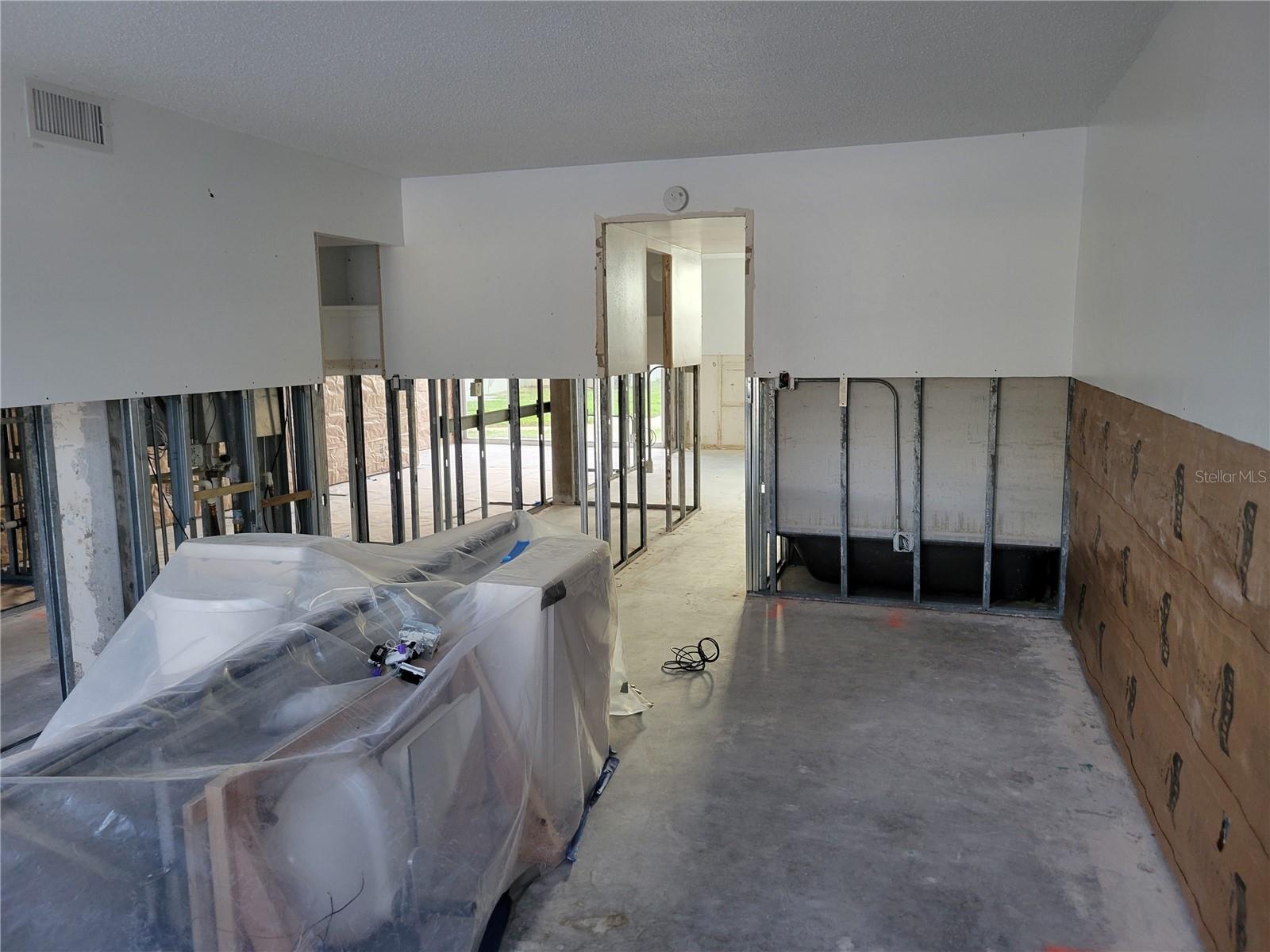 Main living area! Remediation taken place with renovation to begin soon.  No dates exact at this time.