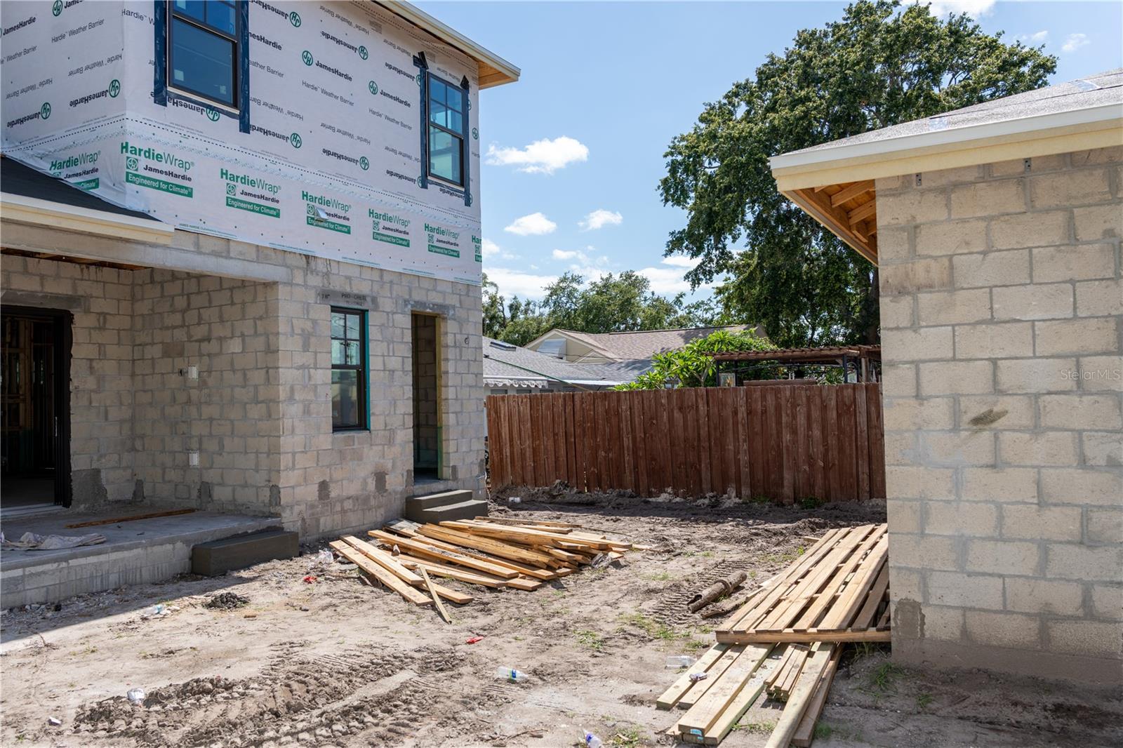 Rear Exterior with Covered Porch