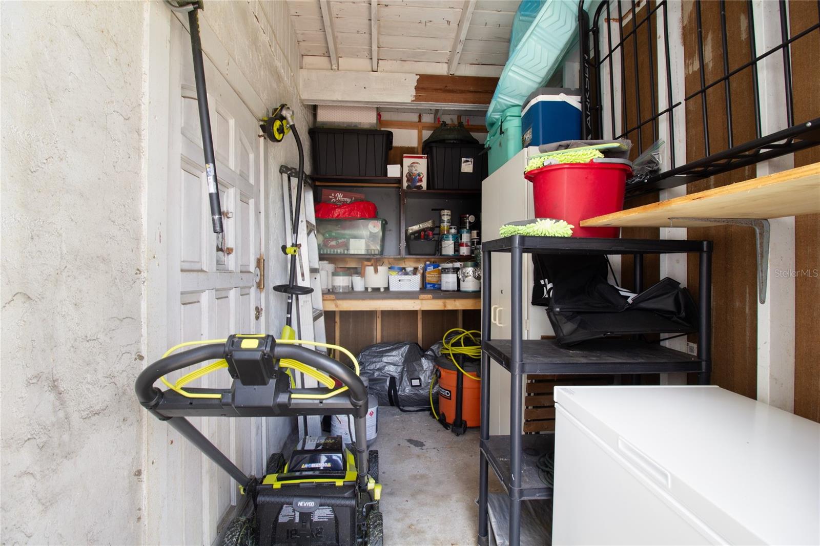 Inside of the shed