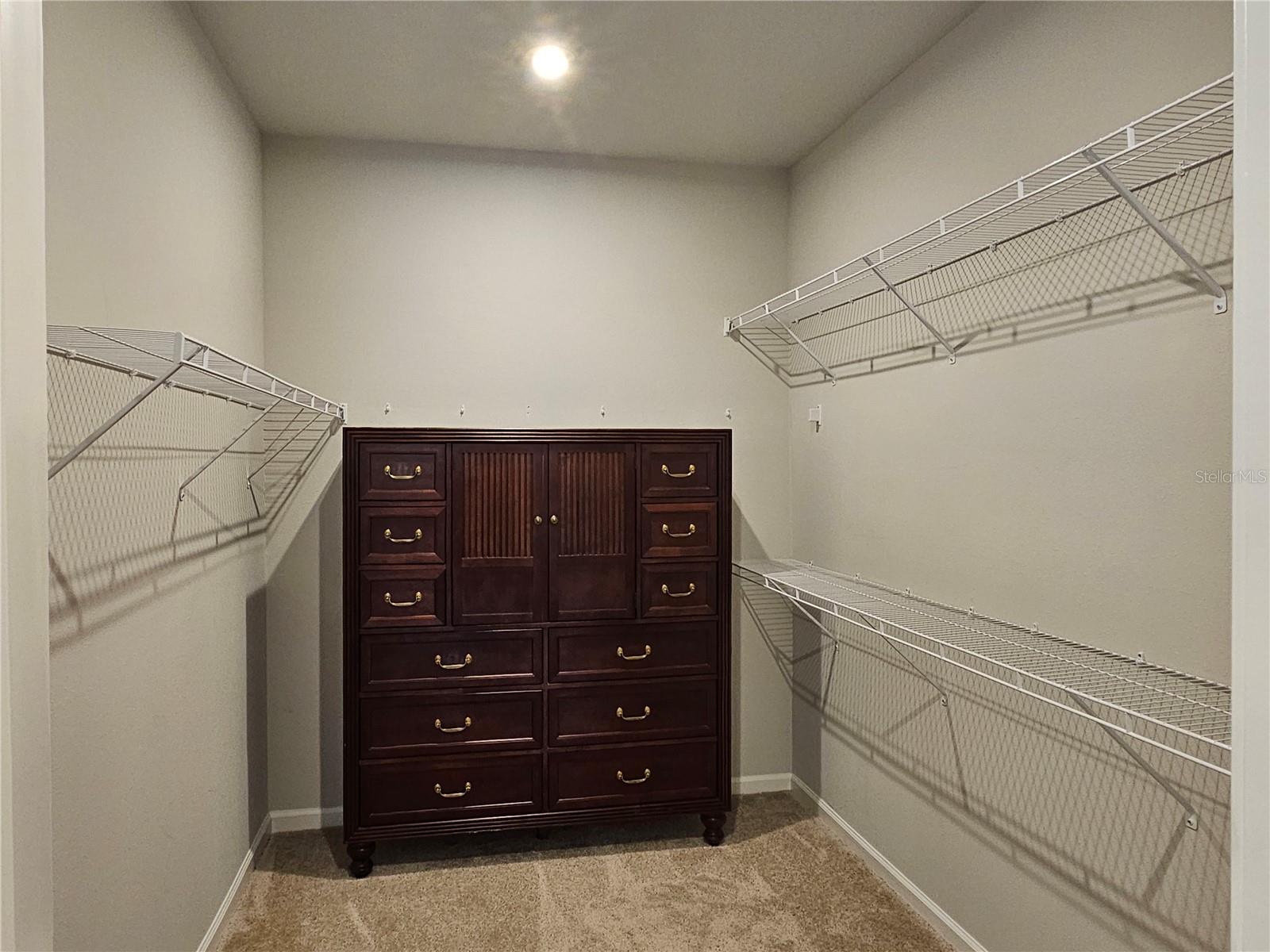 Primary walk-in closet