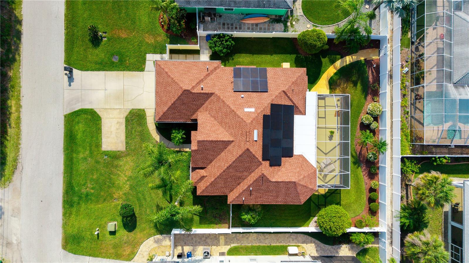 Aerial of the home. Roof was replaced in September of 2024.