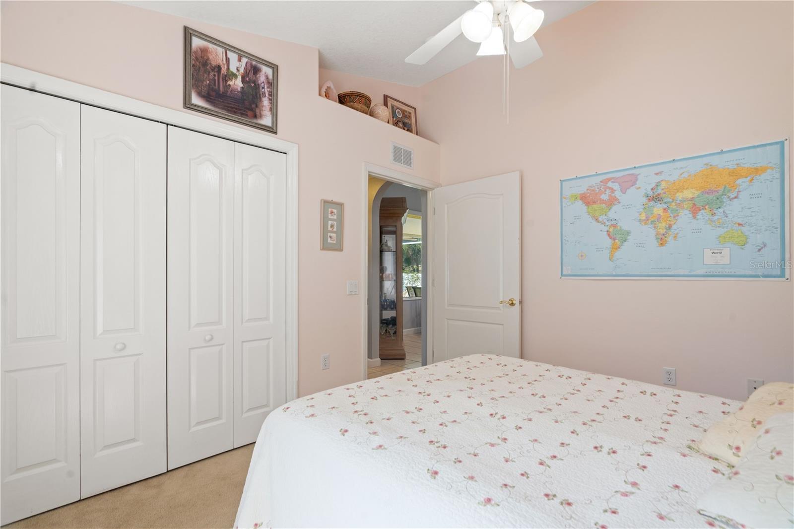 Double bifold doors at the closet