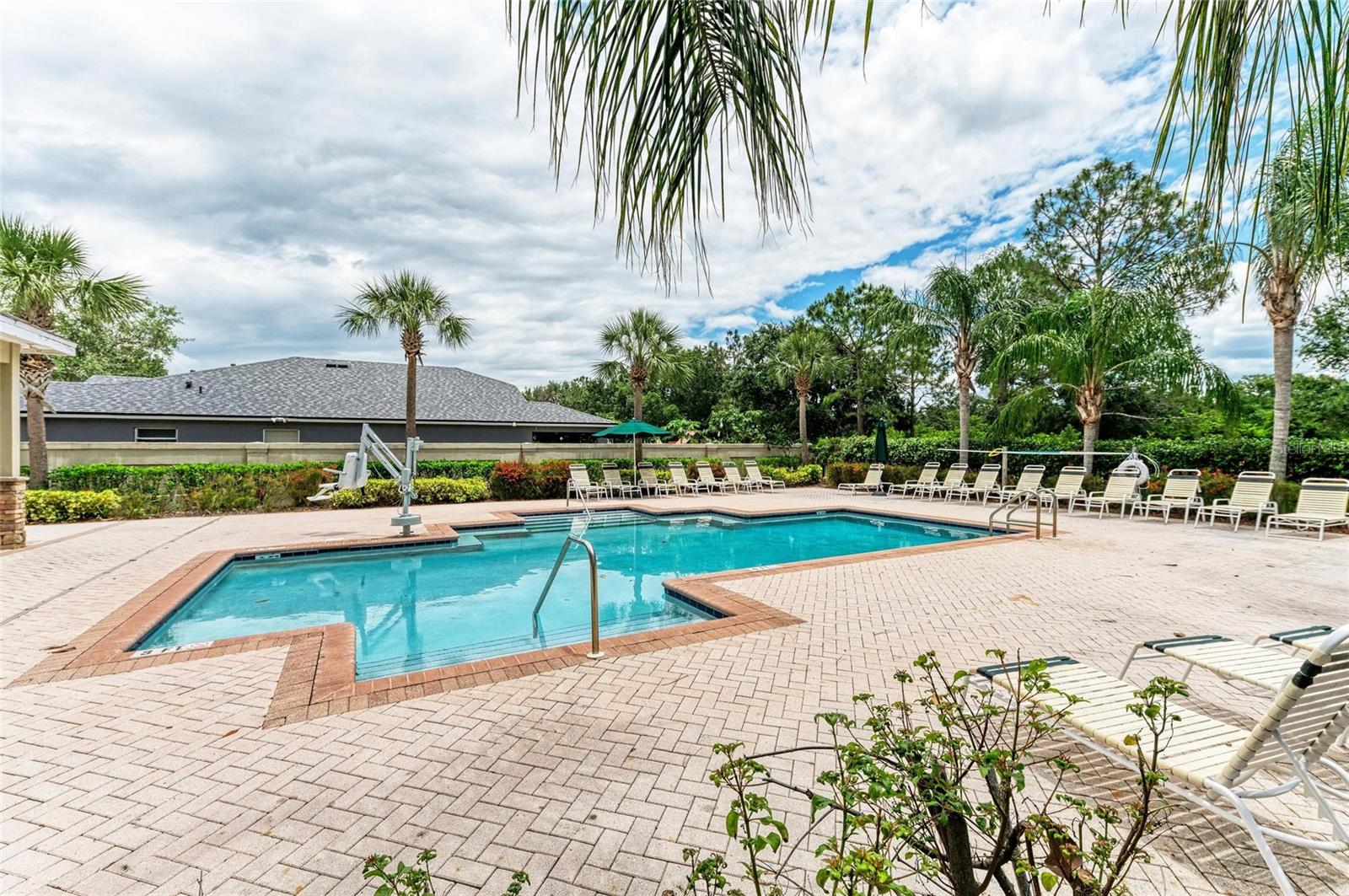 Satellite community pool less than 2 min from the property