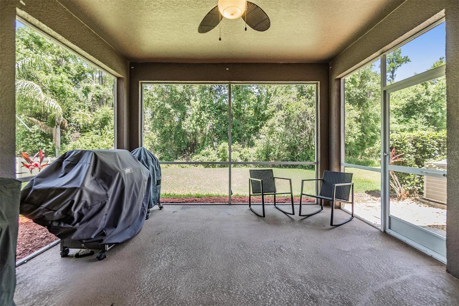 Get used to the privacy and view from the lanai
