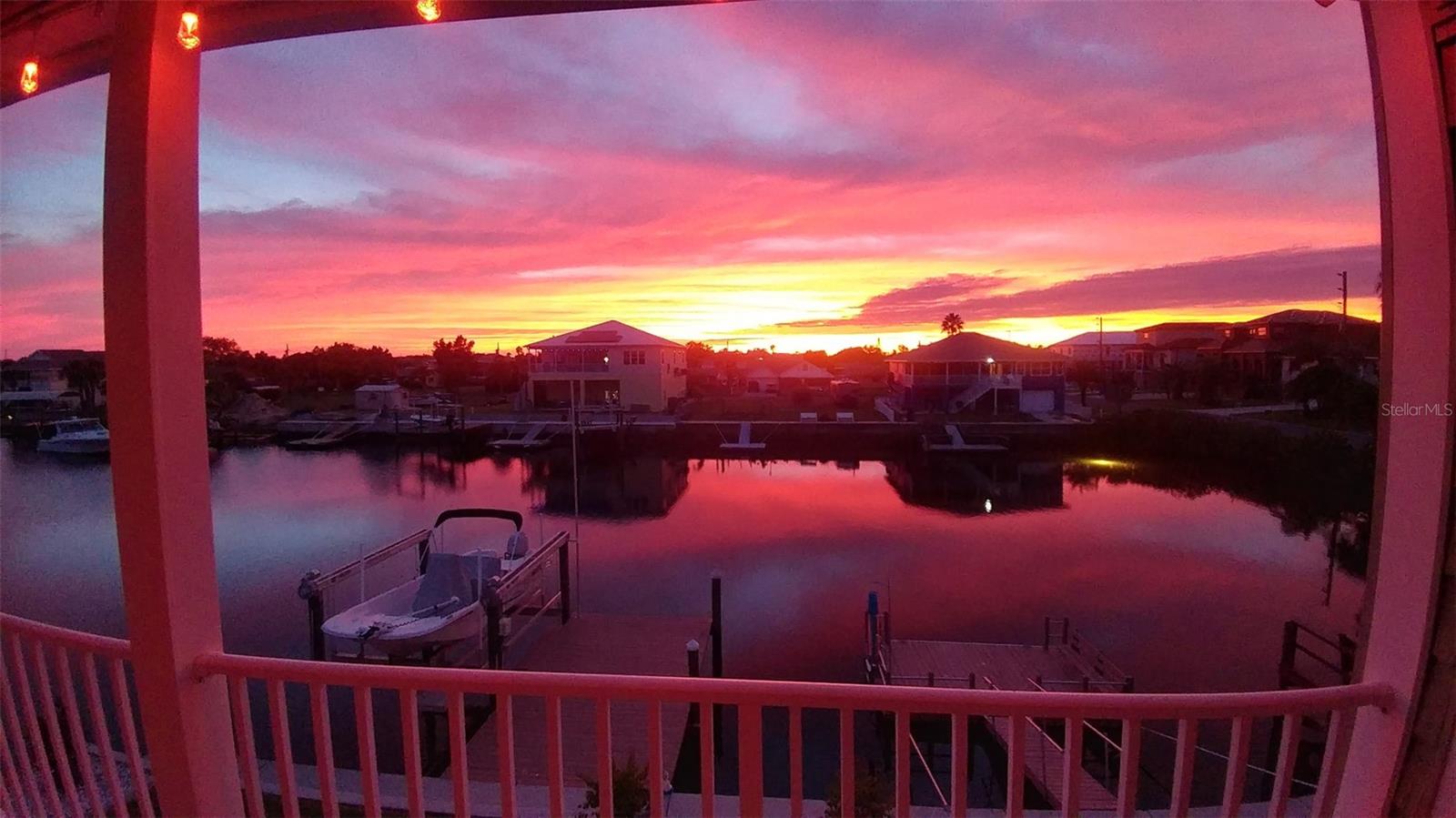 Current Owner's Photo from the Upper Deck of One of the Amazing Sunsets