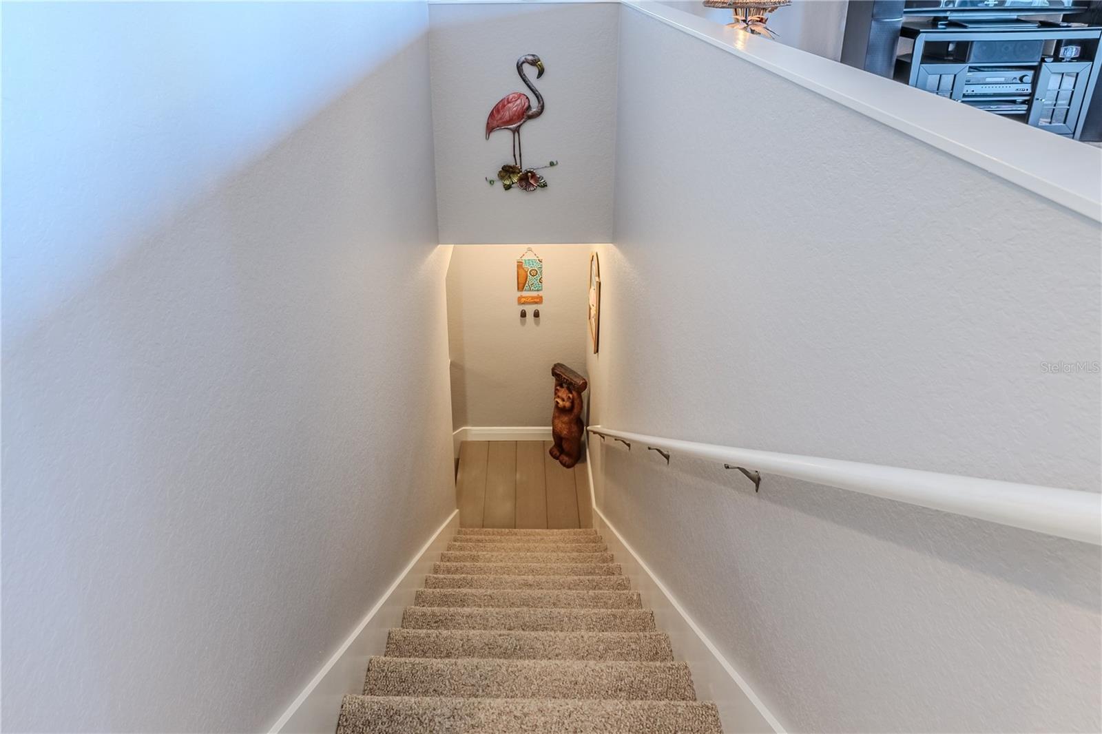 Stairs to Parking & Storage