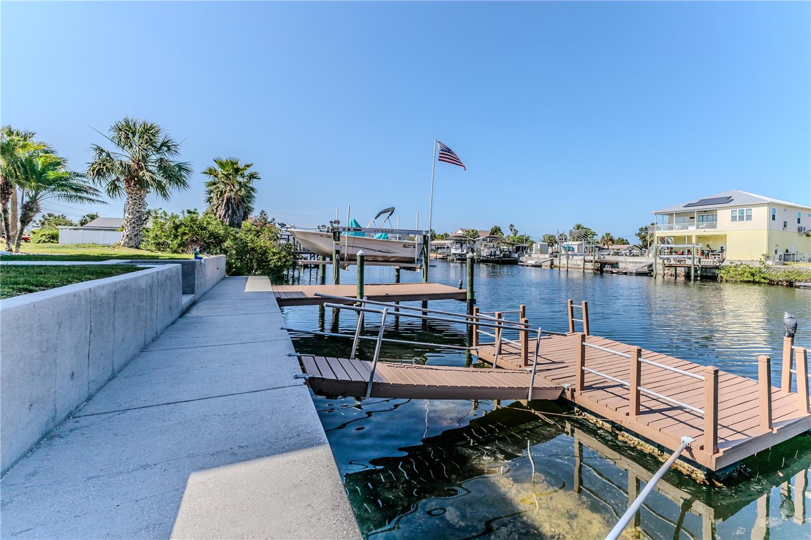 Seawall and Kneewall + Floating Dock