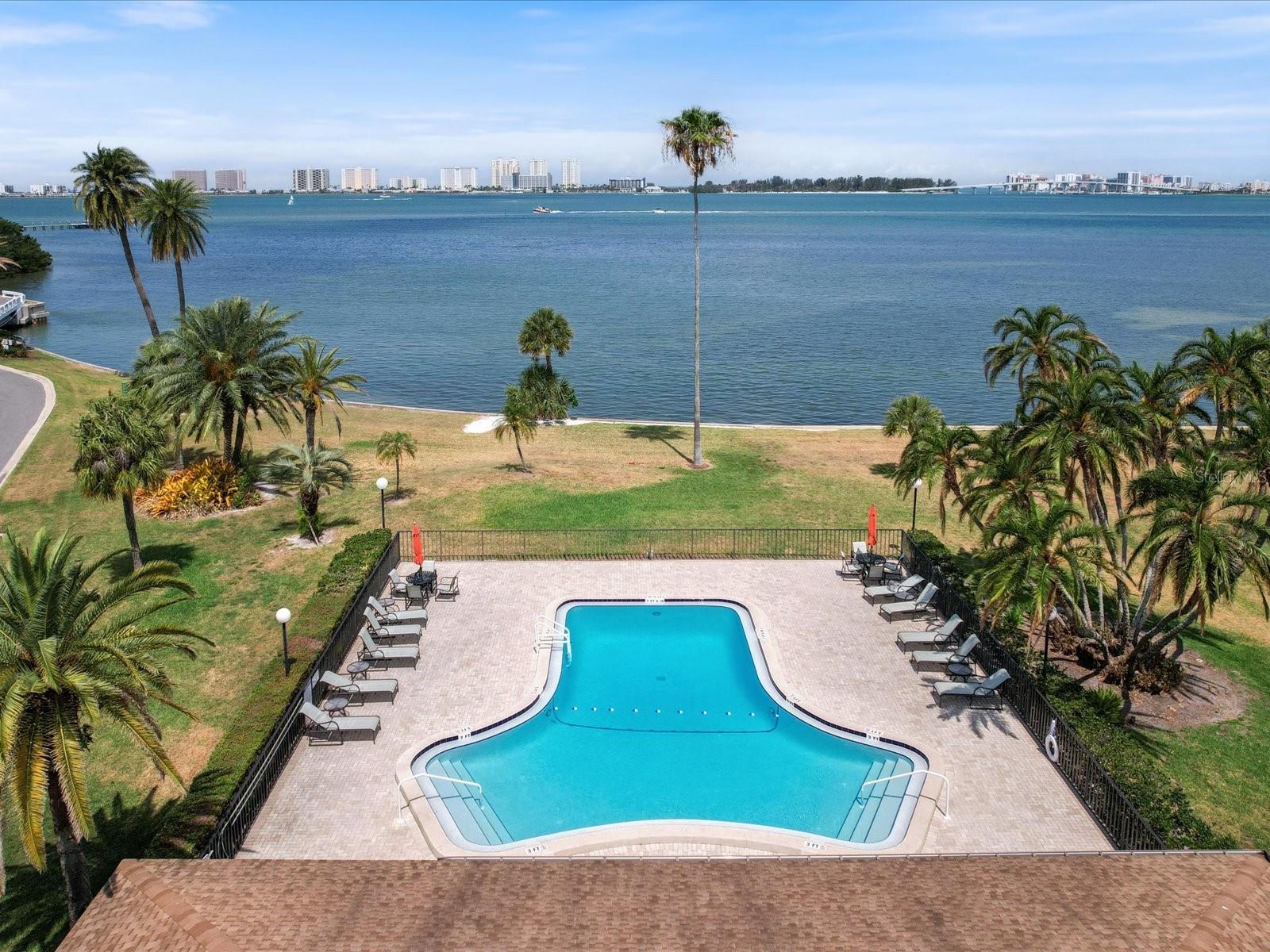 Heated community pool with full Intracoastal water views!