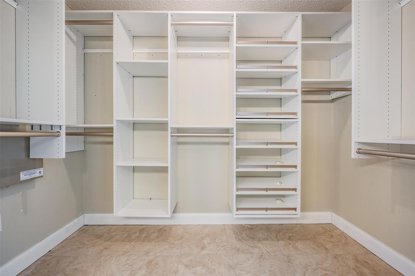Custom walk-in closet