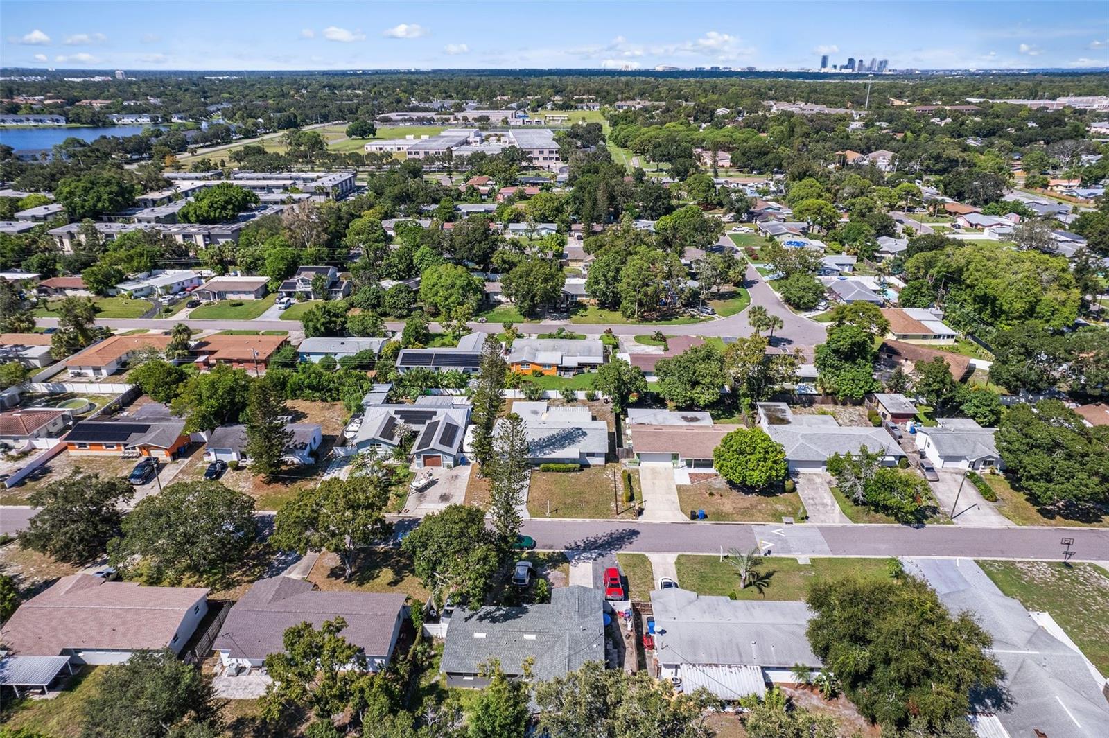 Drone view of home