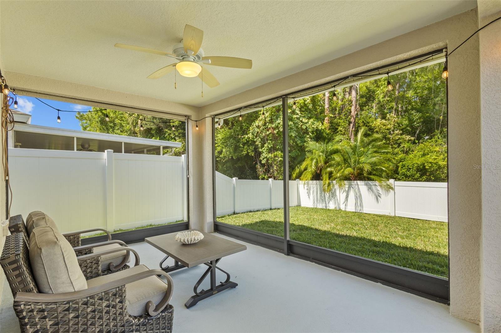 Screened lanai