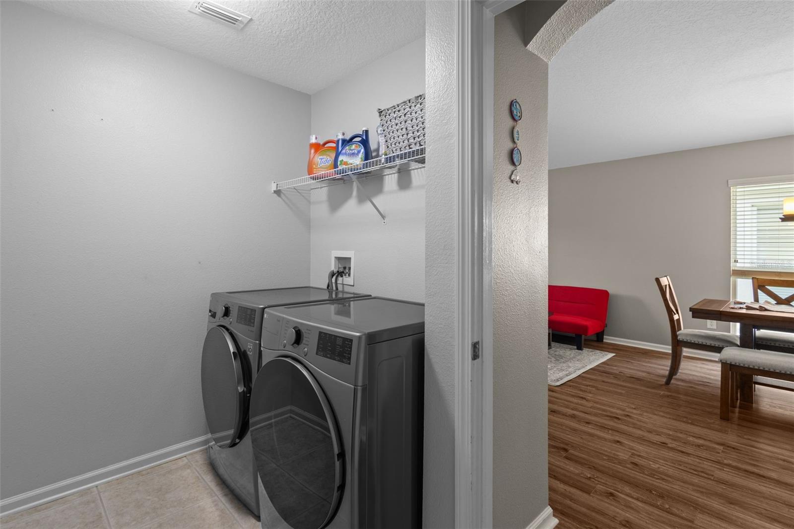 Inside laundry