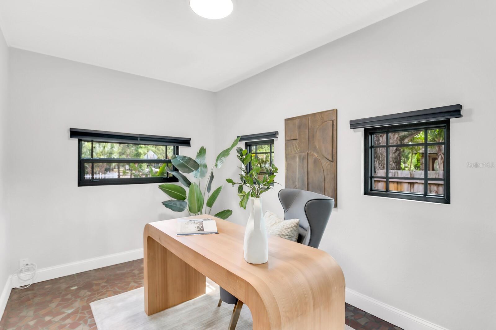 main house office/ bonus room, staged