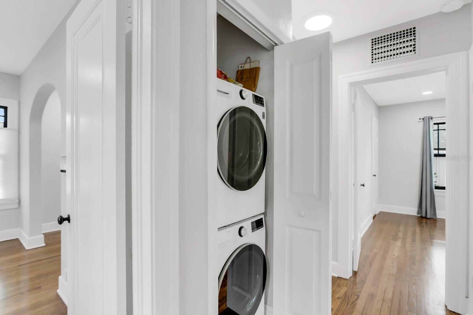 laundry closet in main house