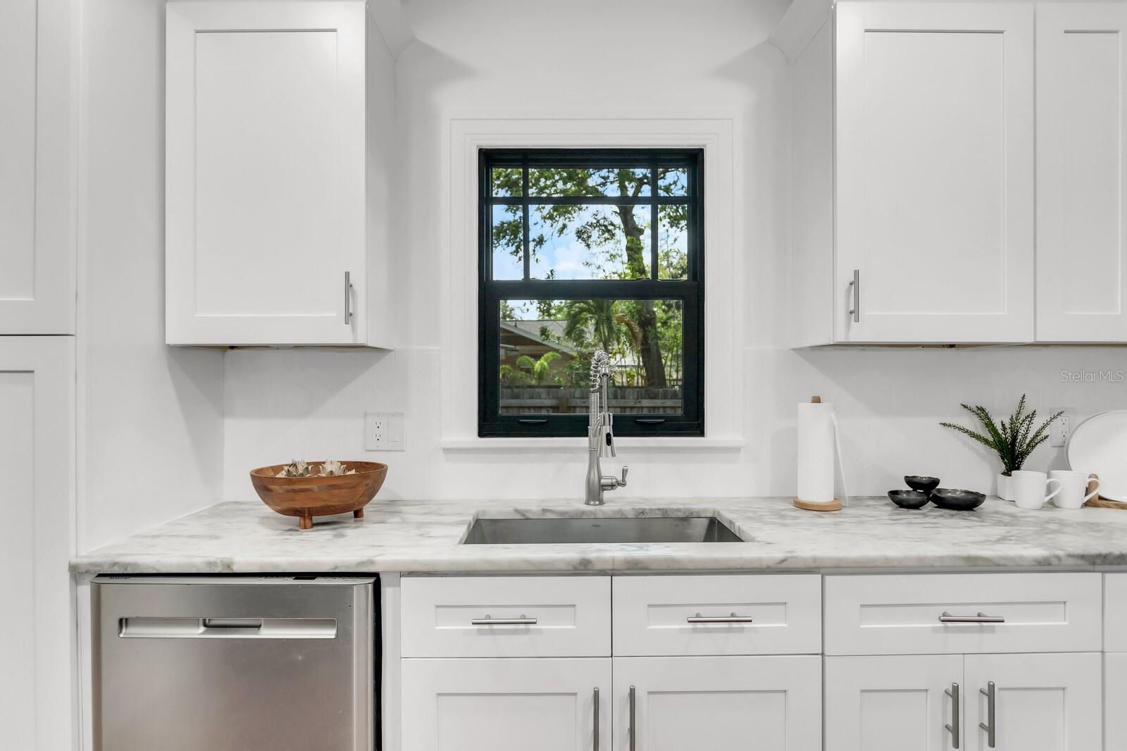 main house kitchen, sink area