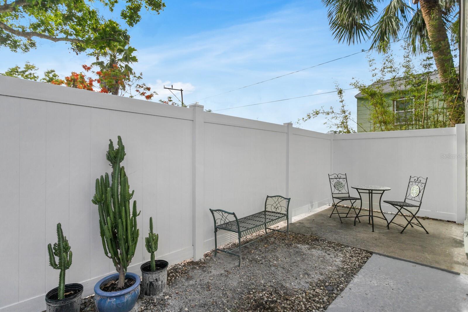back yard space