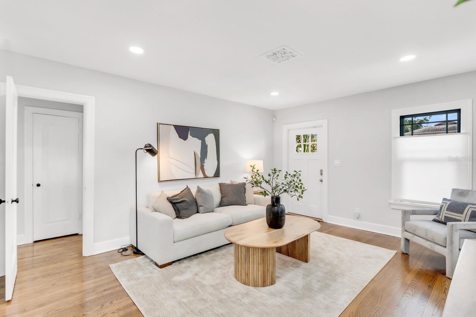 main house living room,staged