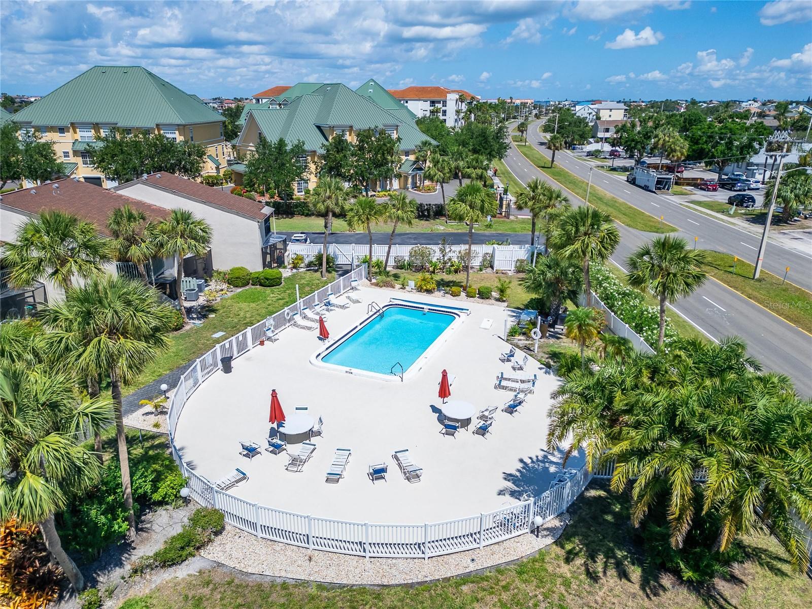 Community Pool Aerial