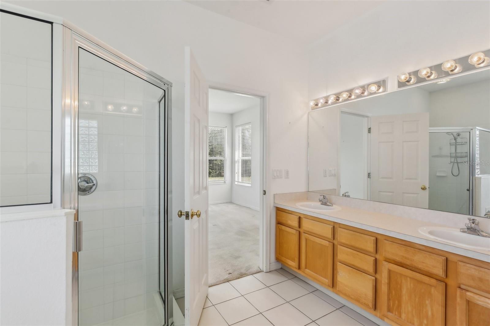 PRIMARY HAS DOUBLE SINK VANITY