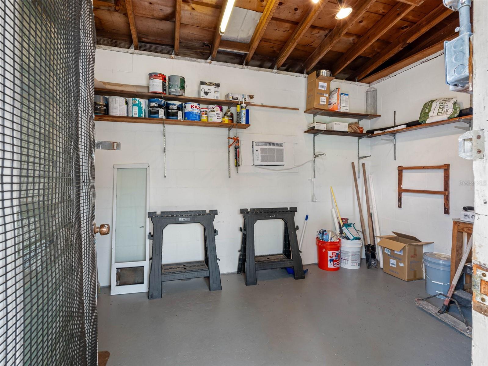 Inside Back Shed