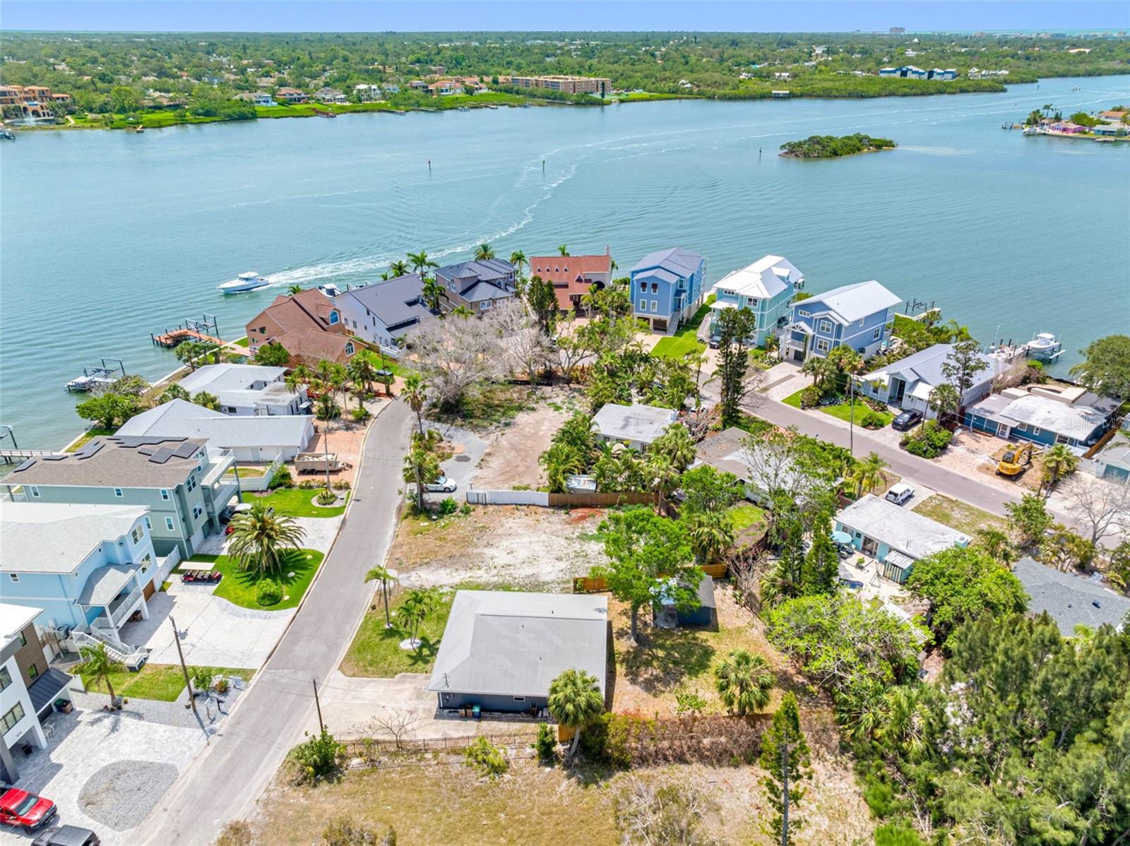 Overhead looking southeast