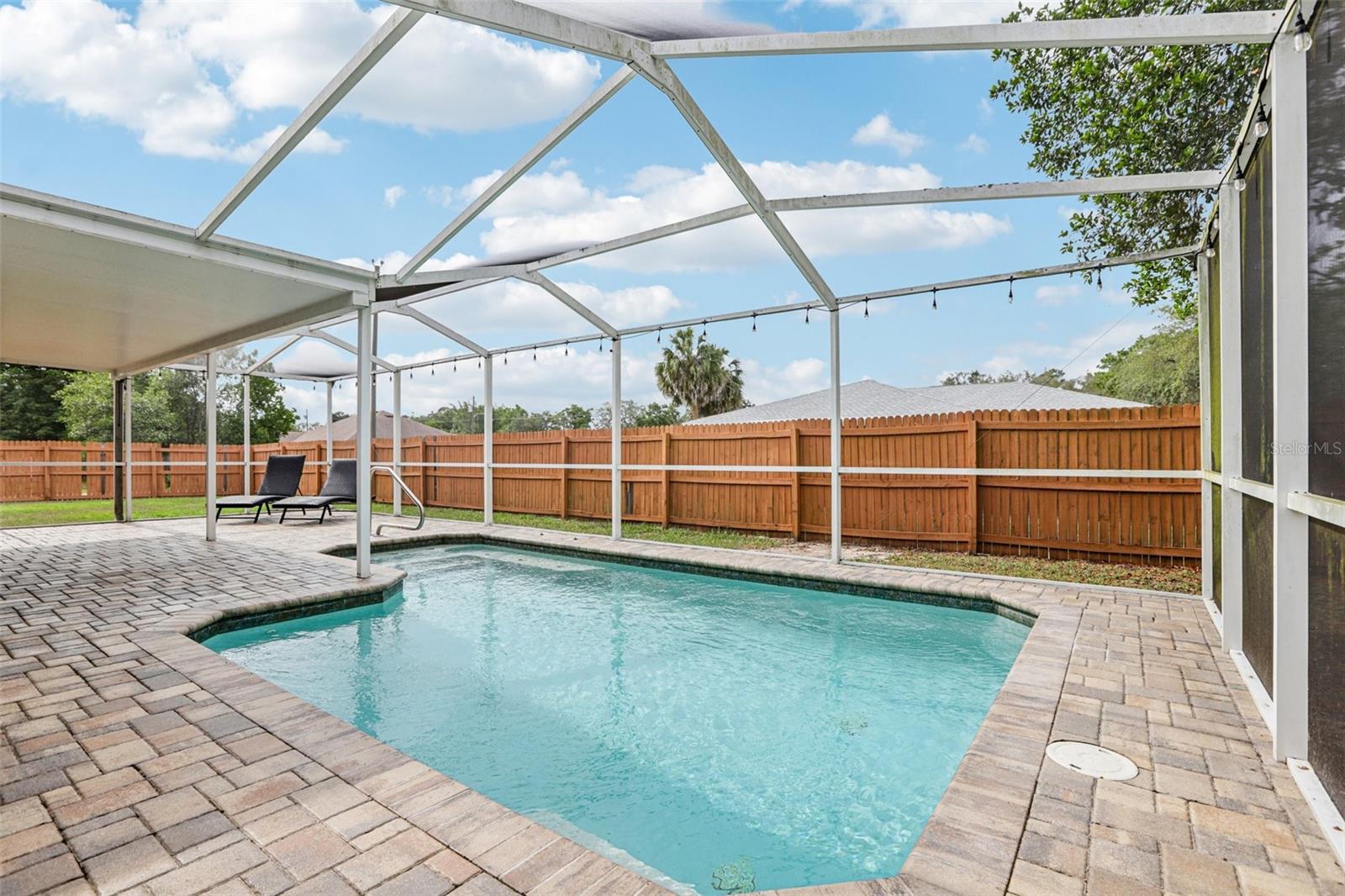 solar heated pool