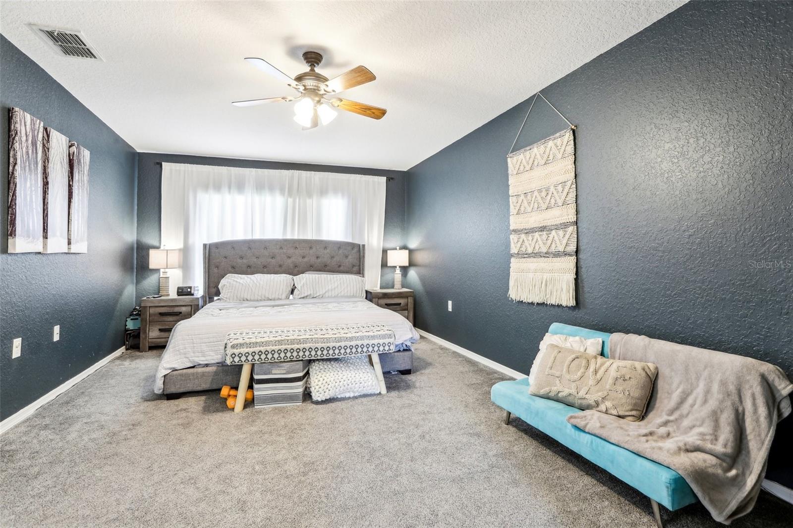 Large primary bedroom