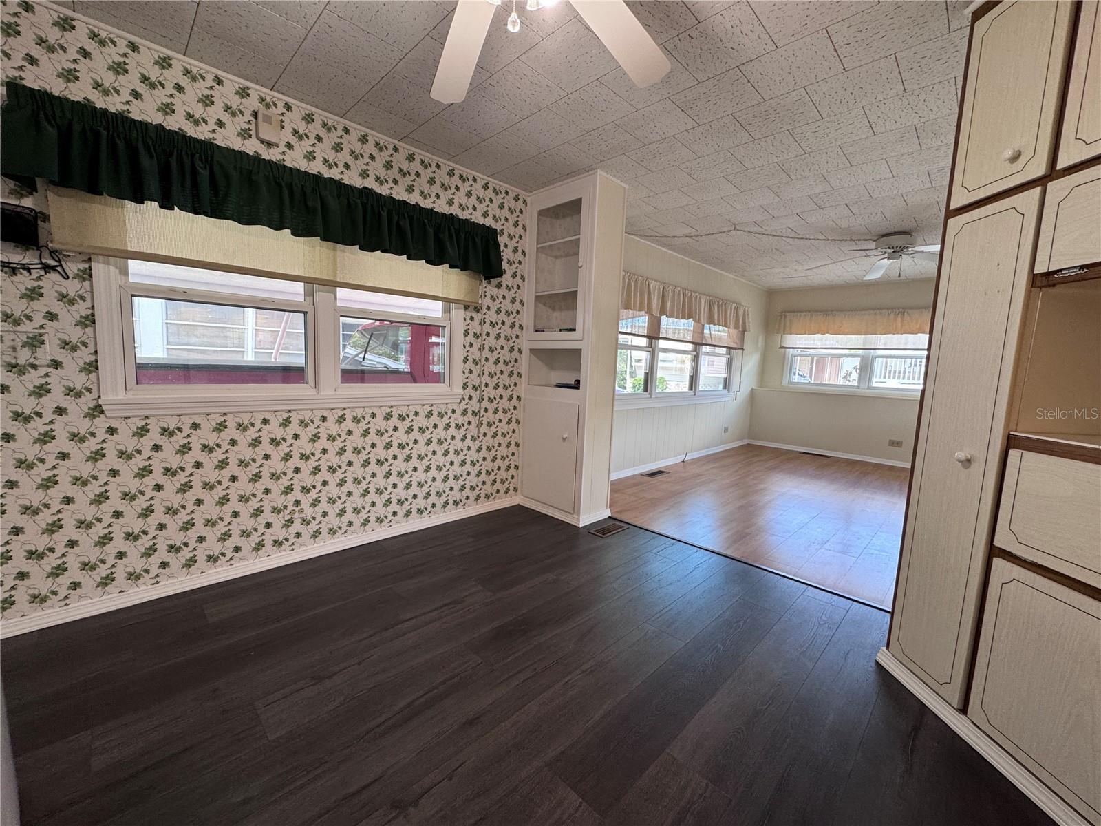 Eat in Kitchen with view of the living room.