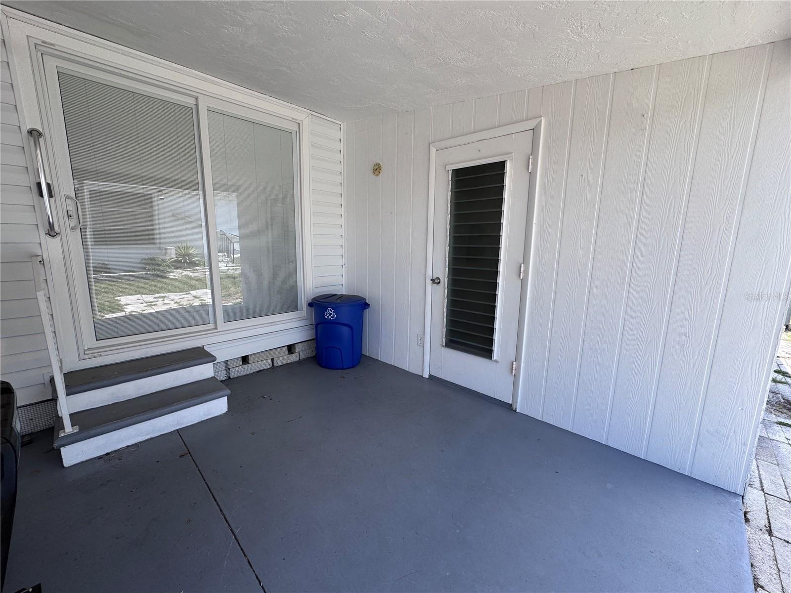 Carport entrance
