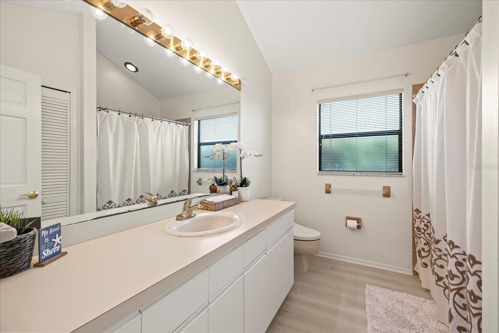 Shared bathroom for bedrooms 2 and 3.